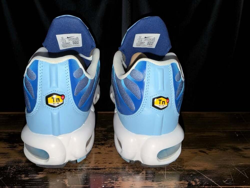 Nike Air Max Plus Women's Sneakers - Celestine Blue/Diffused Blue (Style FJ4736- - Picture 9 of 10